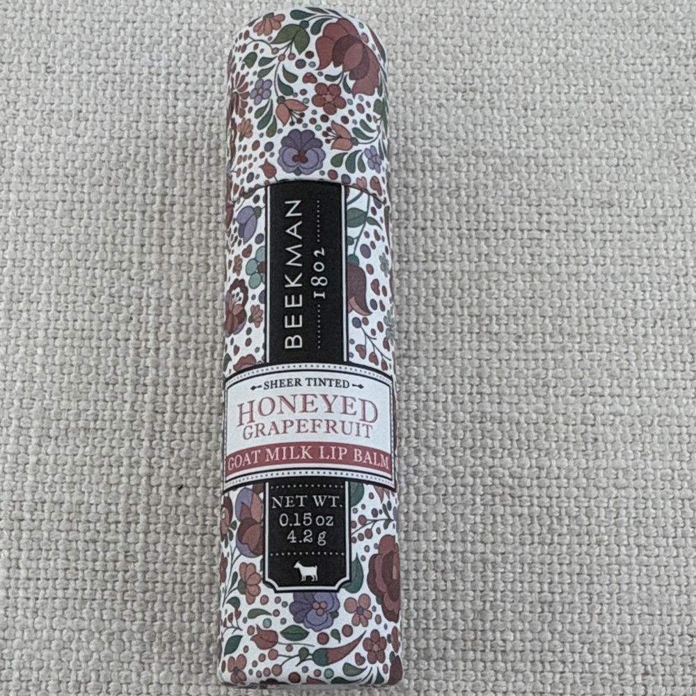 Beekman 1802 Goat Milk Honeyed Grapefruit Lip Balm. New in Original Packaging.